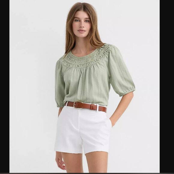 LOFT Pants - LOFT NEW White Riviera Shorts in Doubleweave Size 6